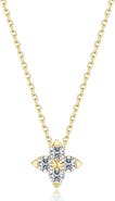 Lafonn Trillium Bloom Simulated Diamond Pendant Necklace