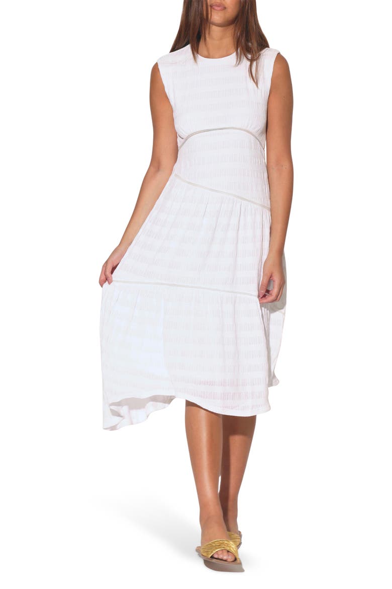 Ambrosia Textured Asymmetric Dress, Main, color, IVORY