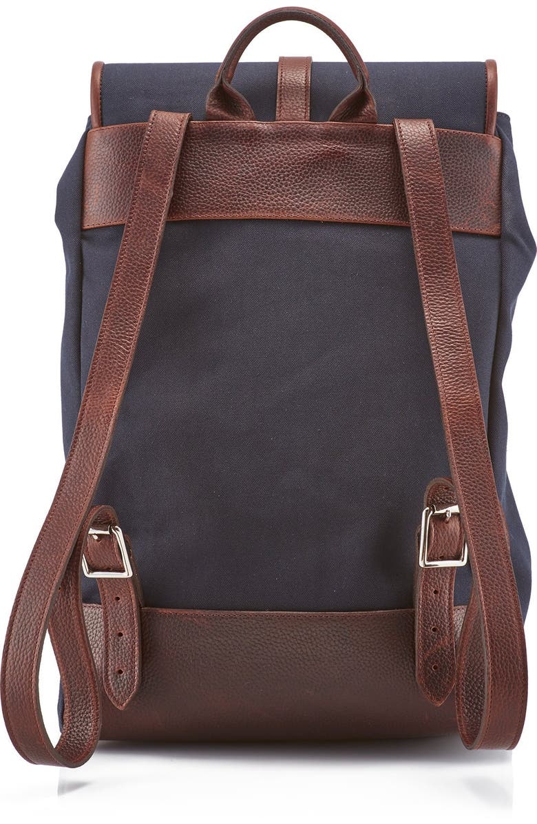 Prince of Scots Wanderlust Cotswold Canvas Backpack, Alternate, color, Classic Navy