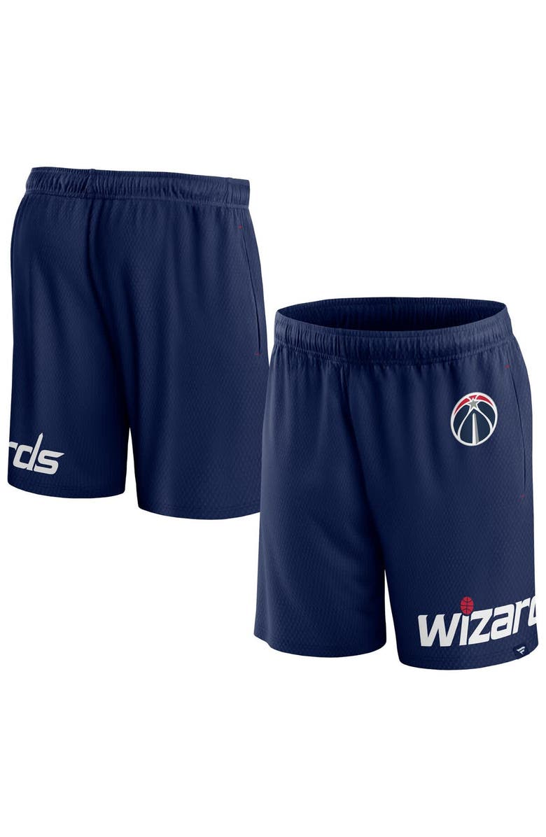 FANATICS Men's Fanatics Navy Washington Wizards Free Throw Mesh Shorts, Main, color, Navy