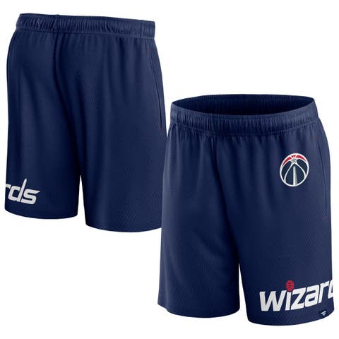 Men's Fanatics Navy Washington Wizards Free Throw Mesh Shorts