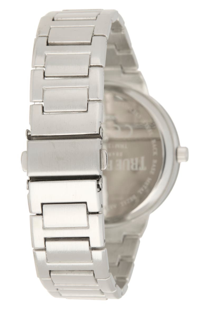 Logo Bracelet Watch & Bracelets Set, 43mm, Alternate, color, SILVER