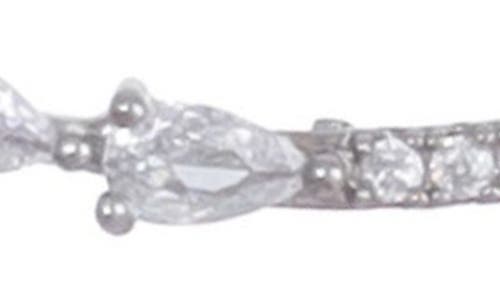Adornia Set Of 2 Crystal Curved Bar Necklaces In Metallic