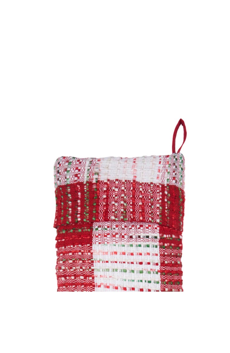 C&F Home Christmas Woven Mélange Hanging Christmas Stocking 20", Alternate, color, Red