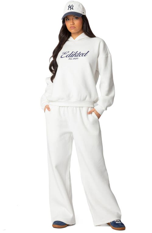 Shop Edikted Miss Sweatpants In White