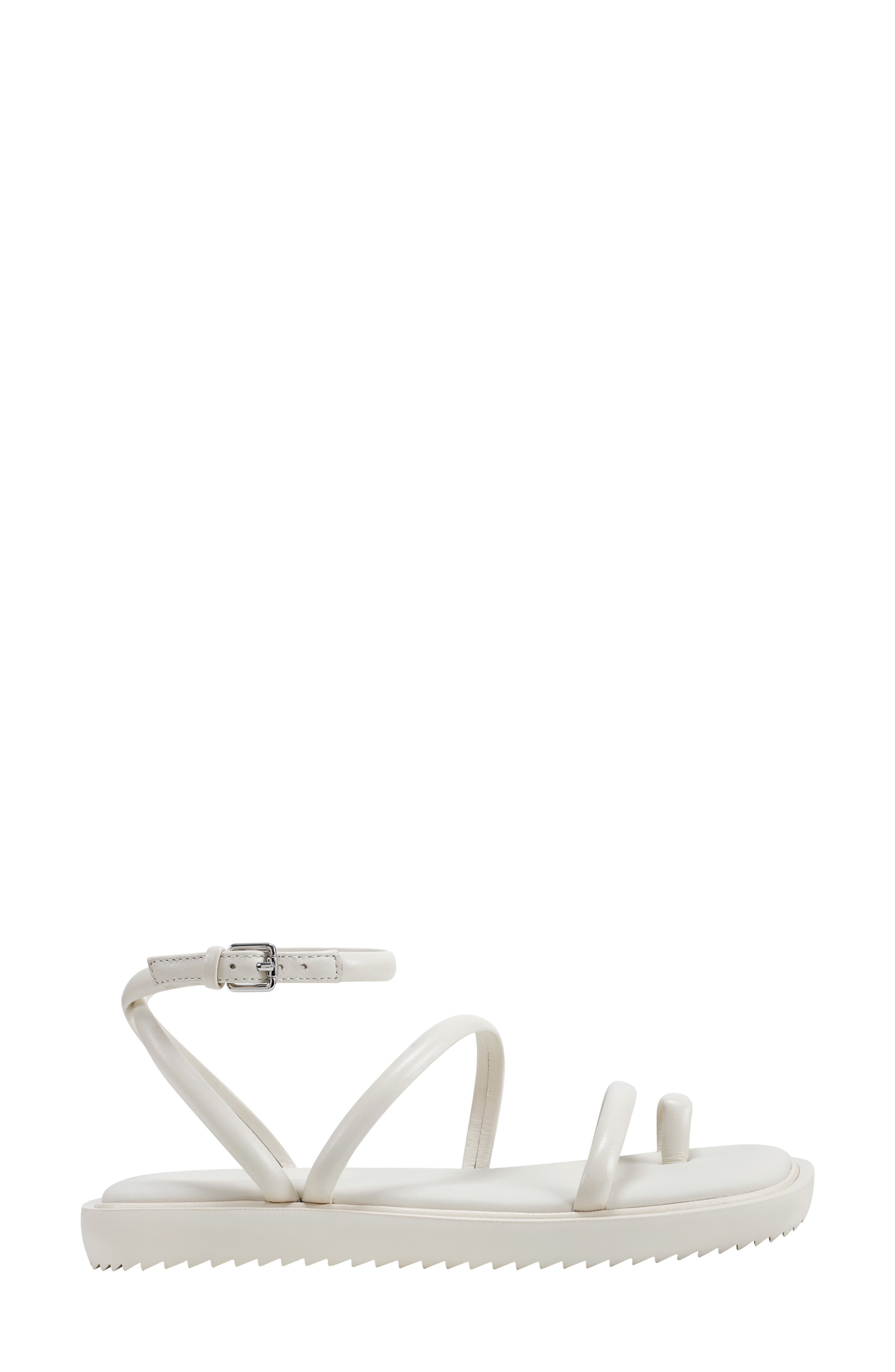 PURE Donna Karan Allie Strappy Sandal, Alternate, color, Off White