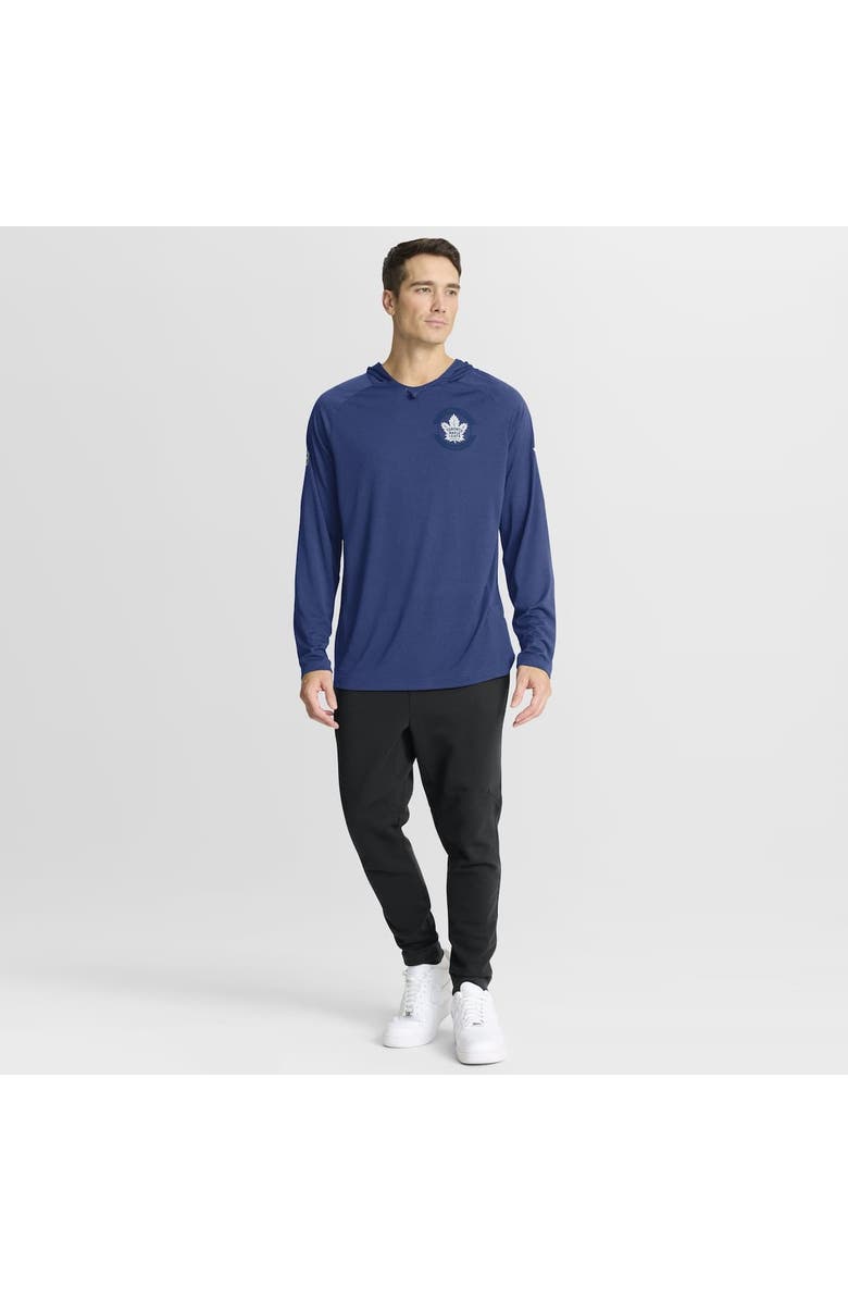 FANATICS Men's Fanatics Blue Toronto Maple Leafs Authentic Pro Rink Raglan Hoodie, Alternate, color, Blue