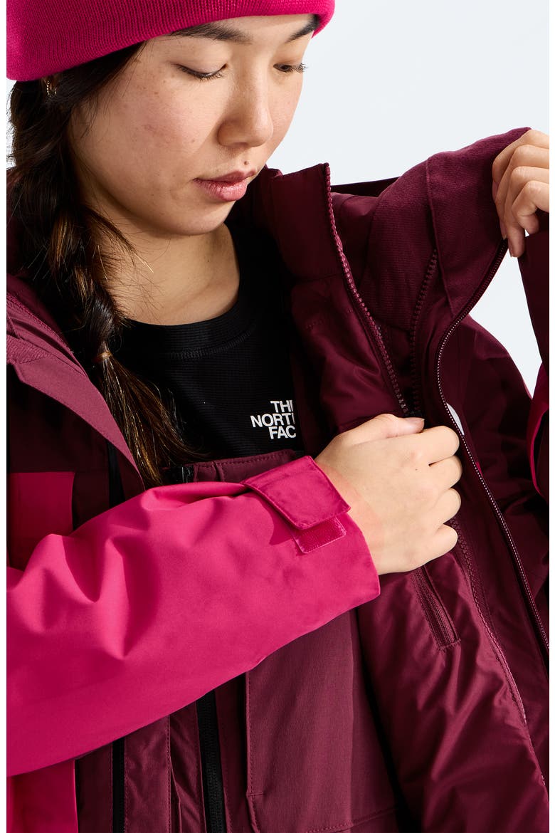 2-in-1 Thermoball™ Heatseeker™ Eco Triclimate® Snow Jacket, Alternate, color, BURGUNDY CRUSH/ LALI GURAN