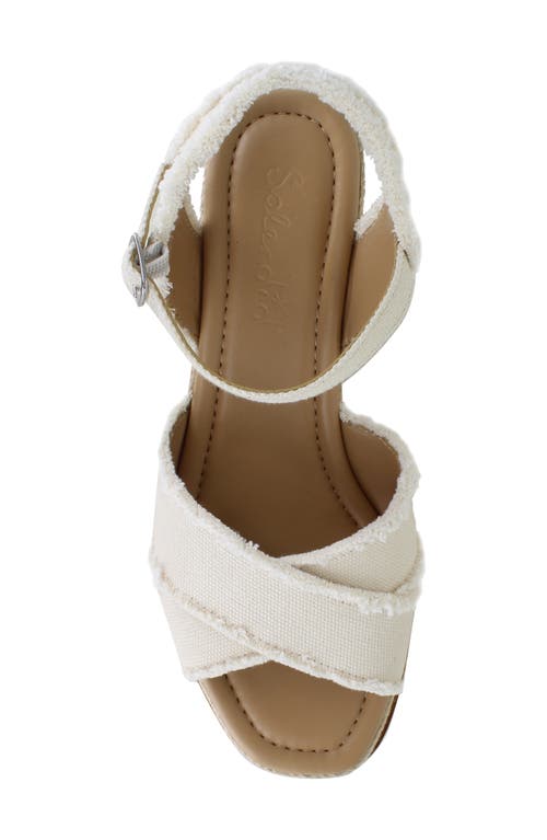 Splendid Women's Danny Ankle Strap Espadrille Platform Wedge Sandals In Linen