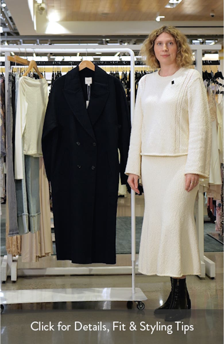 The Luca Wool Blend Double Breasted Coat, sales video thumbnail