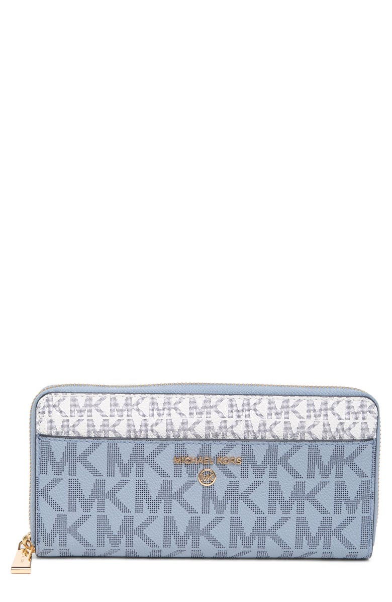 MICHAEL Michael Kors Jet Set Coated Canvas Continental Wallet, Main, color, 