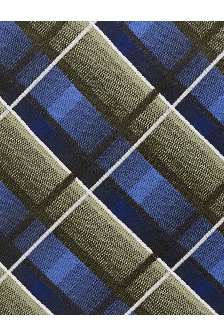 Big & Tall Multicolored Plaid Tie, Alternate, color, GREEN