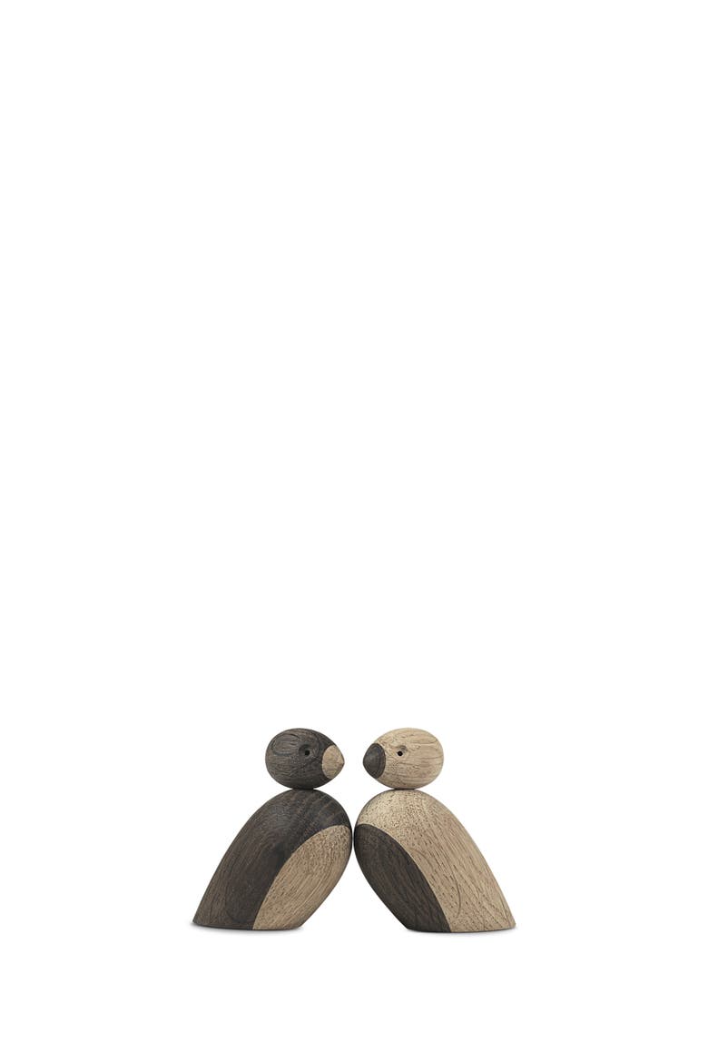 Kay Bojesen Pair of Sparrows, Main, color, Oak/Smoked Oak