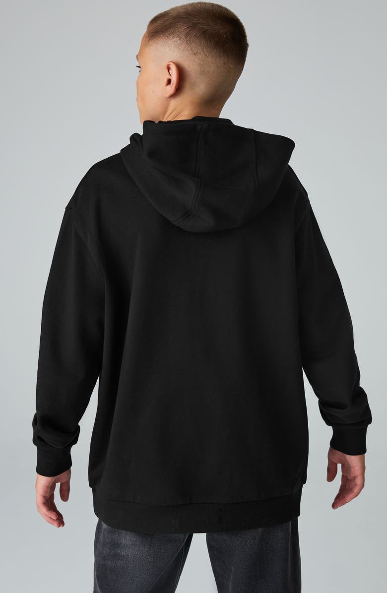 smALLSAINTS by ALLSAINTS Kids' Biggie Oversize Cotton Graphic Hoodie, Alternate, color, Black