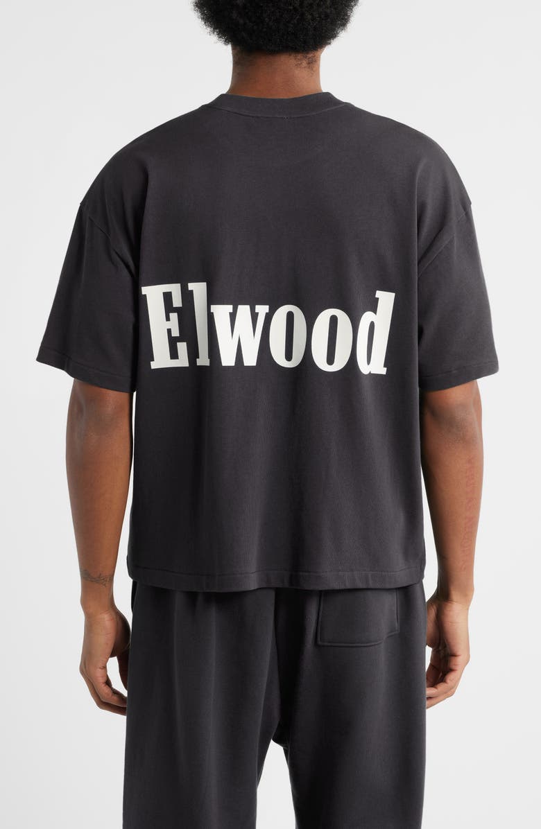 Elwood Boxy Heavyweight Cotton Crop T-Shirt, Alternate, color, Coal