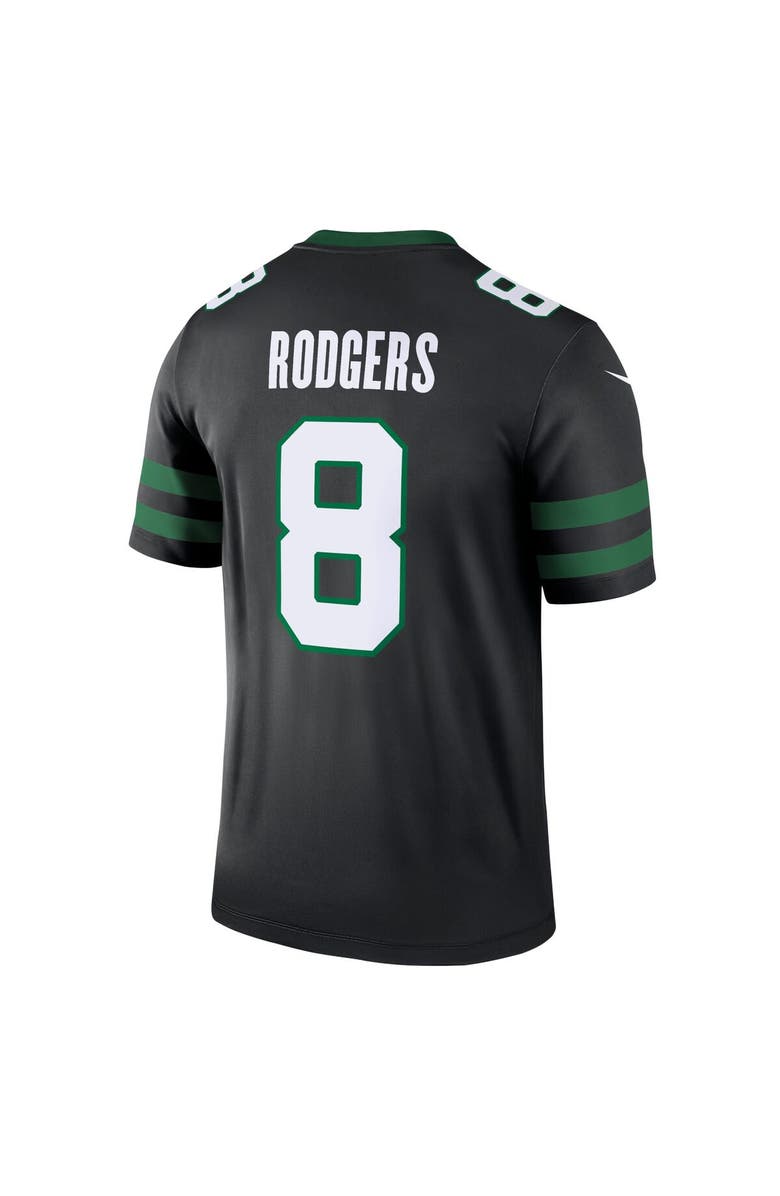 Nike Men's Nike Aaron Rodgers Black New York Jets Alternate Legend Player Performance Top, Alternate, color, Black