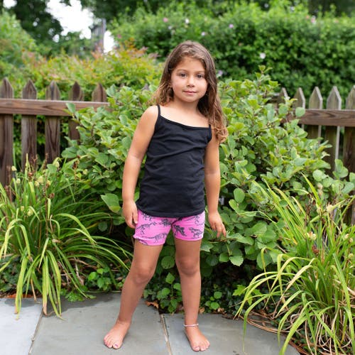 Worthy Threads Girls Biker Shorts In Dino
