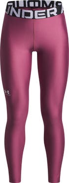 Under Armour Kids' HeatGear® Logo Jacquard Waistband Leggings