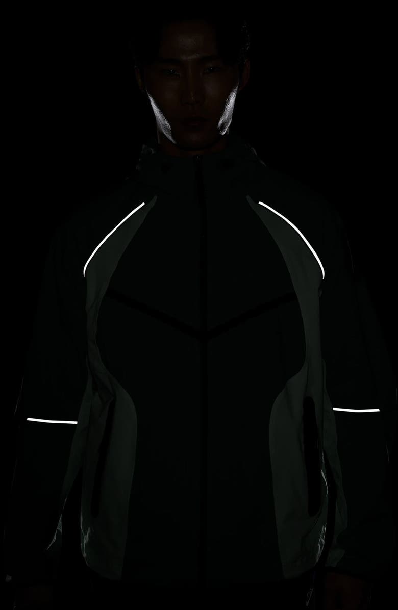 Nike Tech Dri-FIT Woven Oversize Hooded Stretch Nylon Zip Jacket, Alternate, color, Sequoia/ Oil Green