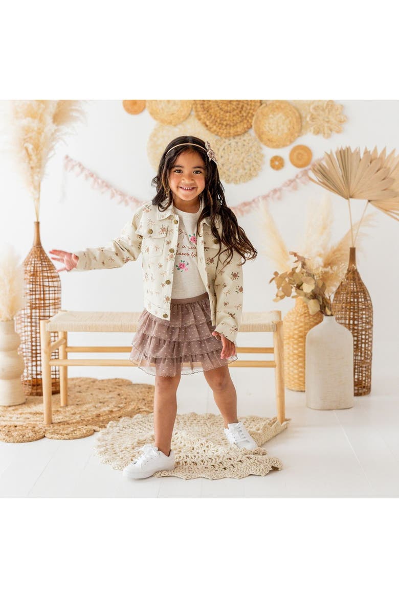 Coco Ruffle Tutu Skirt, Alternate, color, Brown