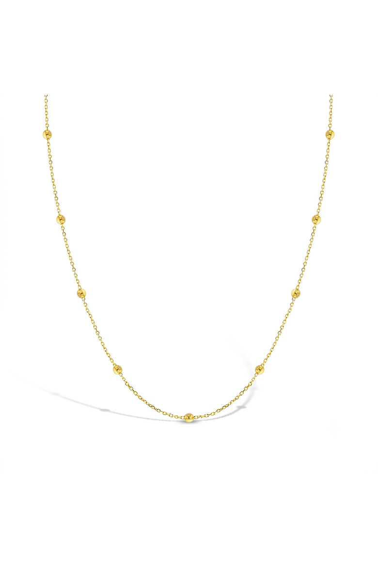 2mm Satellite Plated Girls Necklace, Main, color, Gold