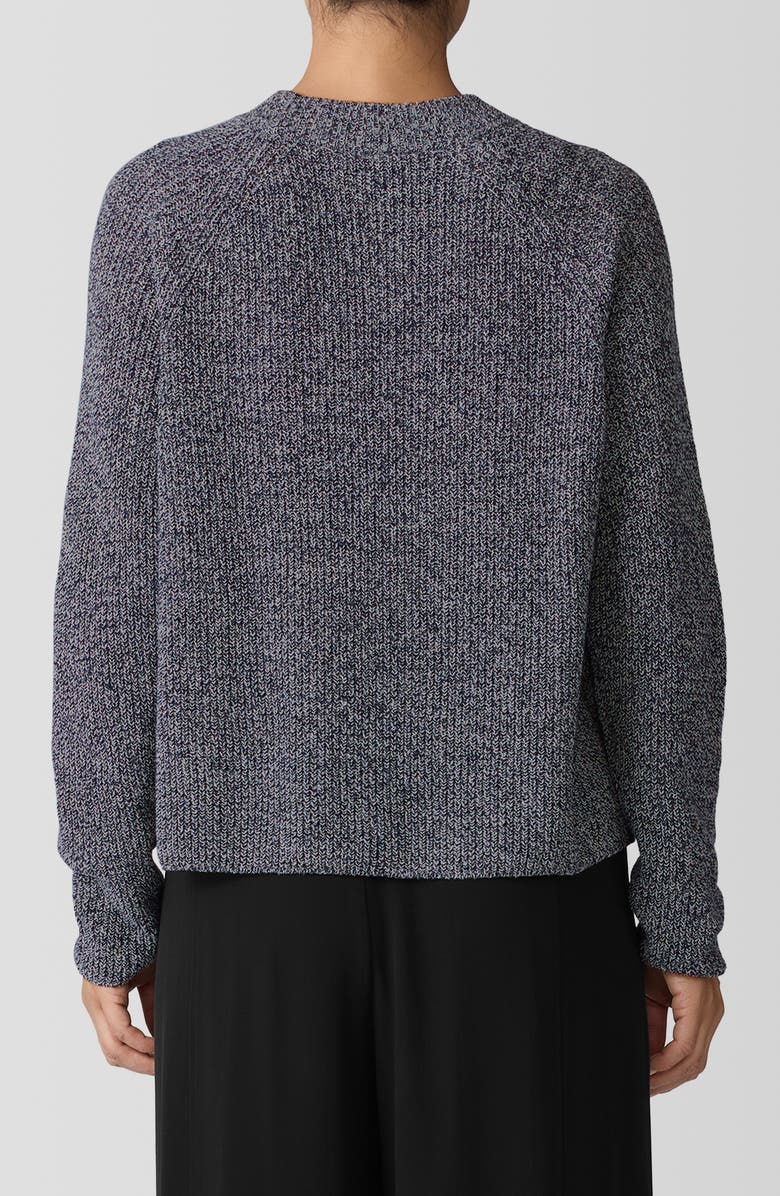 Eileen Fisher Marled Organic Cotton Blend Sweater, Alternate, color, 