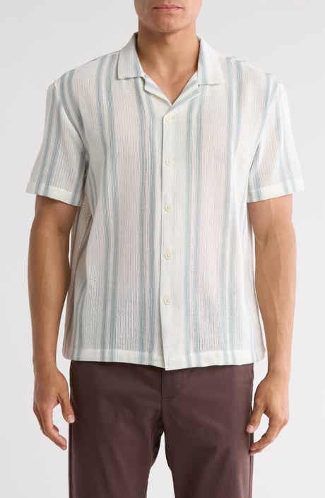 DENIM AND FLOWER Textured Zip Polo | Nordstromrack DENIM AND FLOWER Textured Zip Polo | Nordstromrack