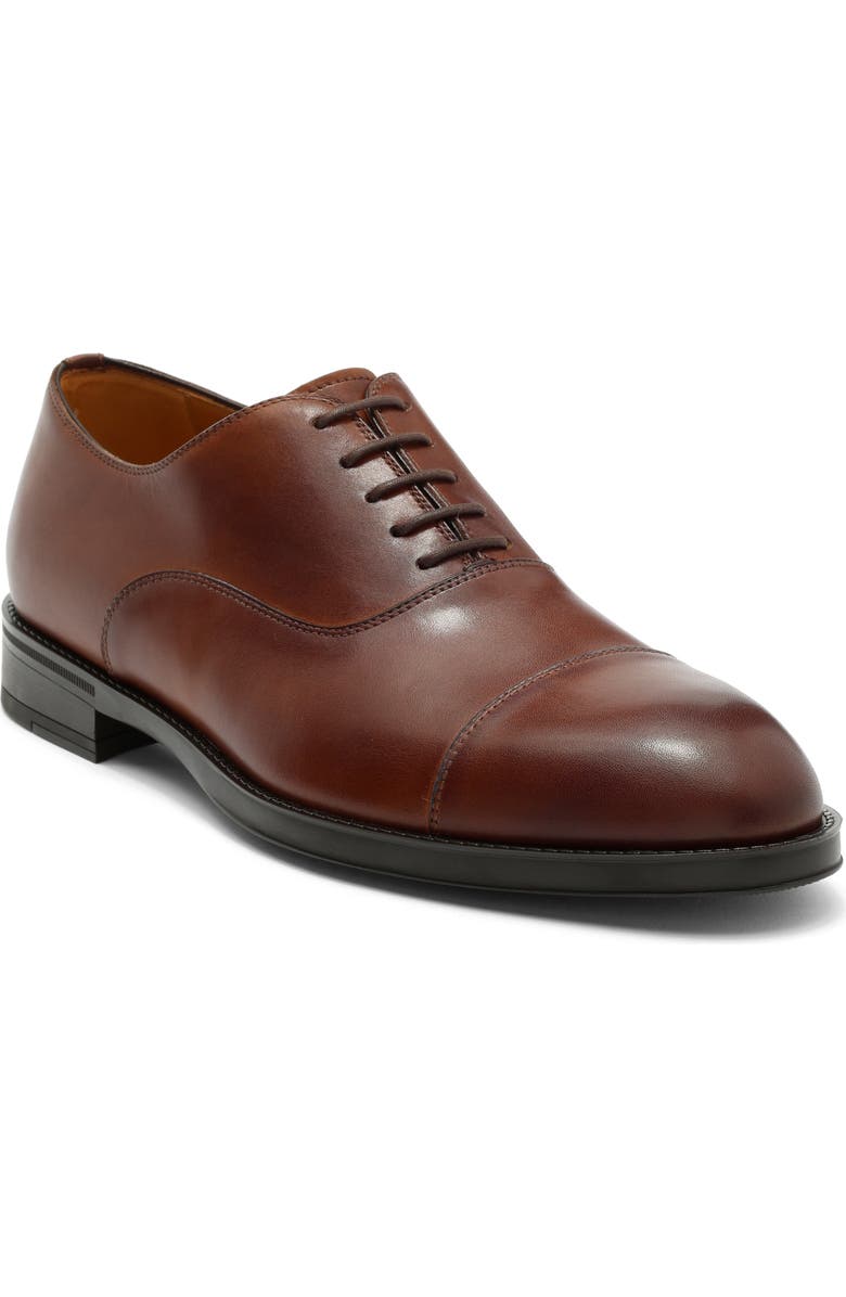 Magnanni Eddison Cap Toe Oxford, Main, color, Tabaco