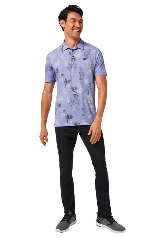Travismathew Featherweight Cruise Polo In Heather Violet Storm