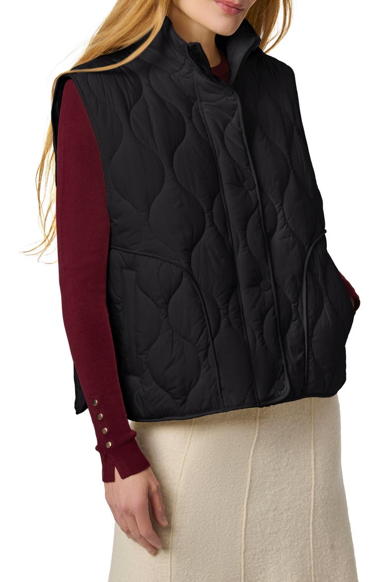 Beekman Quilted Puffer Vest, Alternate, color, BLACK