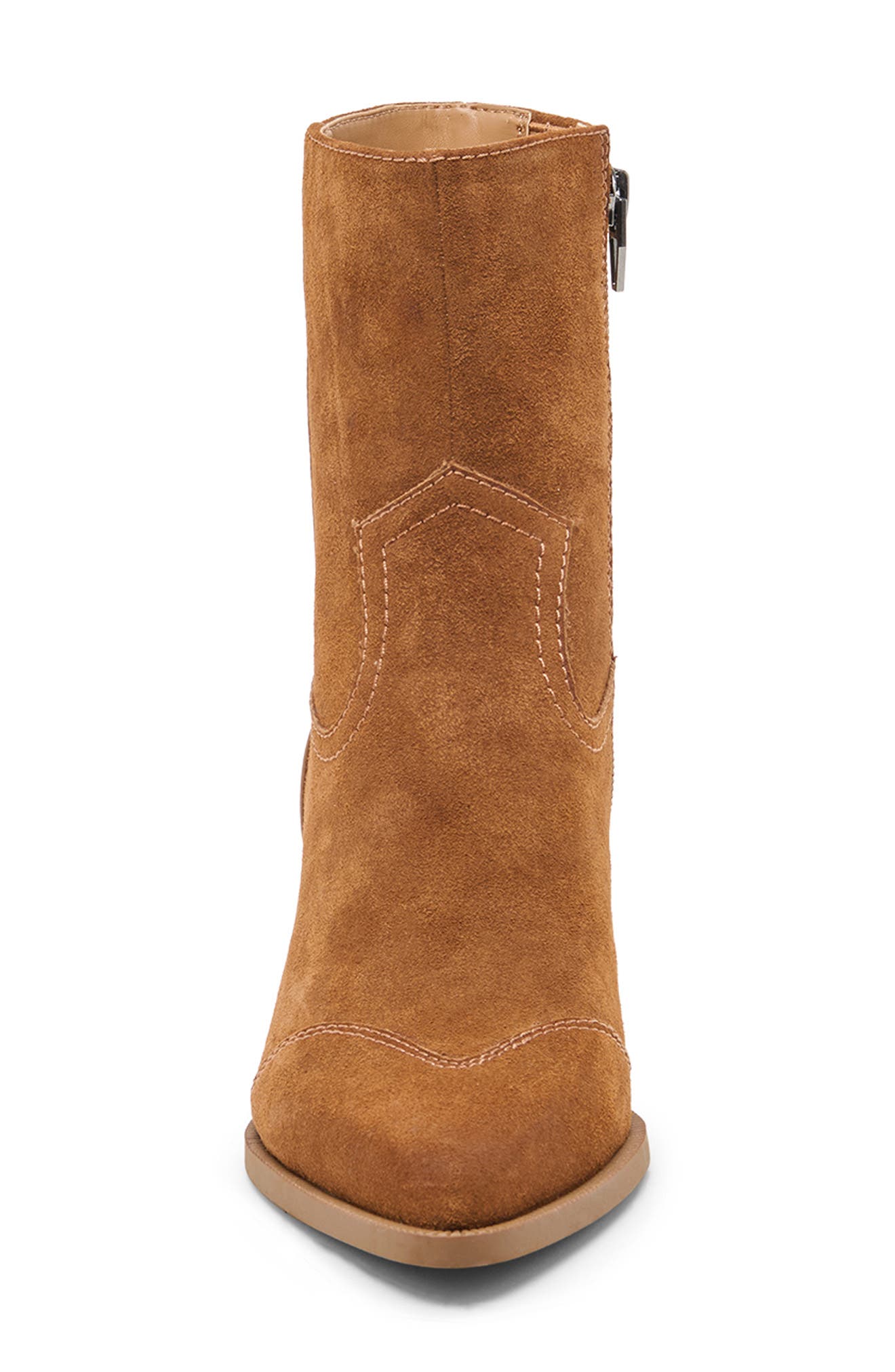 Salma Bootie, Alternate, color, BROWN SUEDE