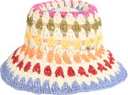 KARL LAGERFELD PARIS Kolorful Karl Crochet Bucket Hat