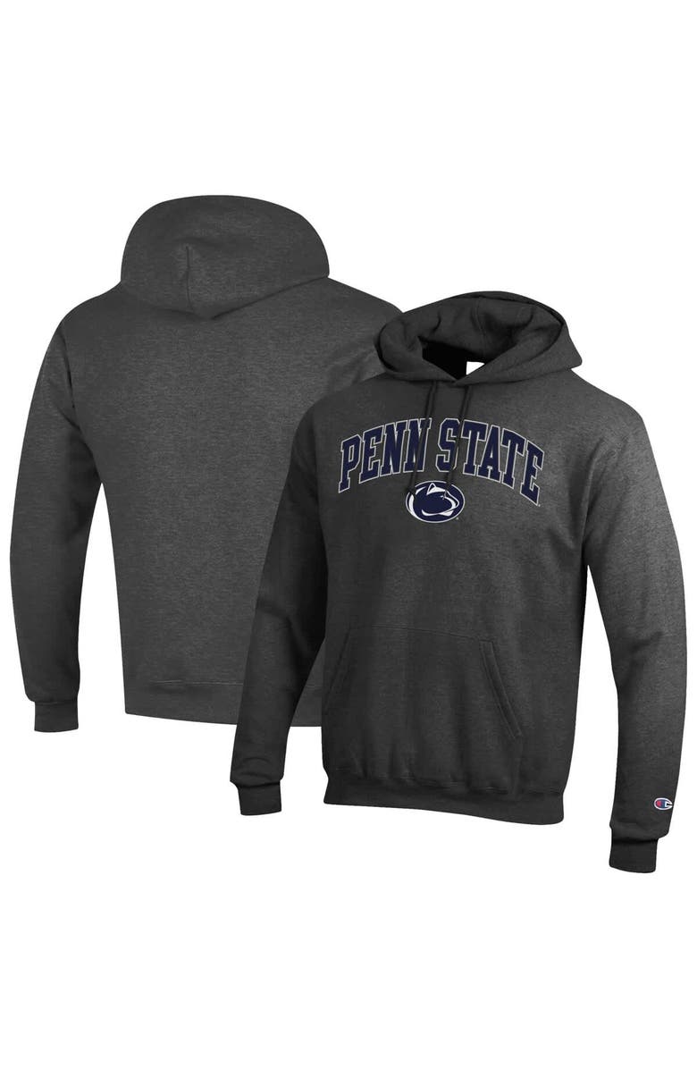 Champion Men's Champion Charcoal Penn State Nittany Lions Arched Logo Fleece Pullover Hoodie, Main, color, Charcoal