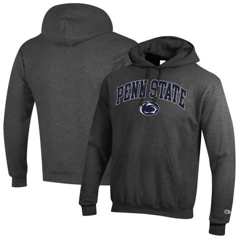 Men's Champion  Charcoal Penn State Nittany Lions Arched Logo Fleece Pullover Hoodie