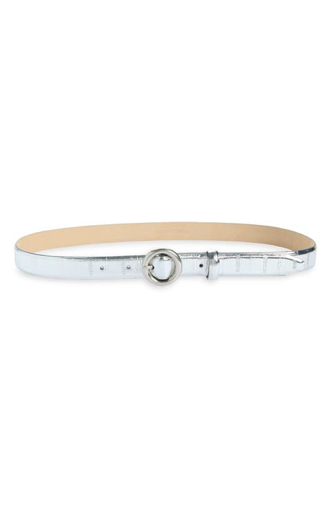 Mia Leather Skinny Belt