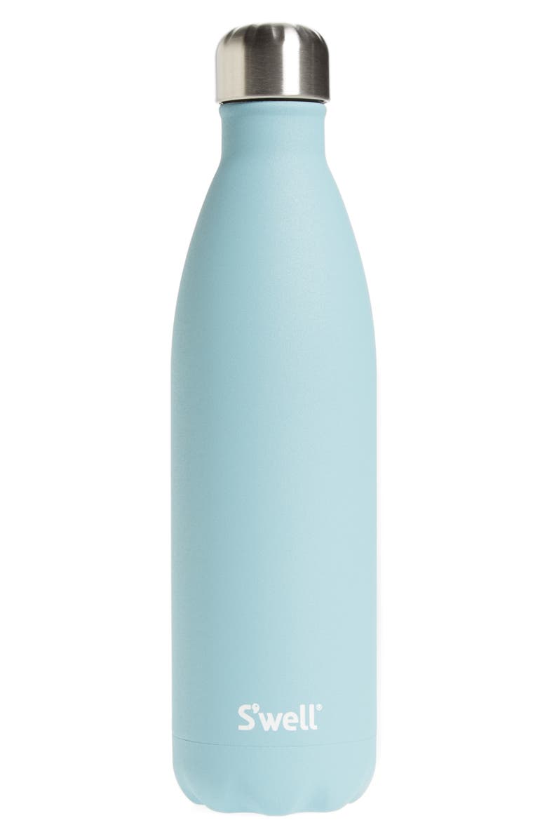 S'well Stone Collection Aquamarine Insulated Stainless Steel Water Bottle, Main, color, 