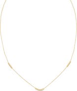Bony Levy 14k Gold Beaded Chain Necklace