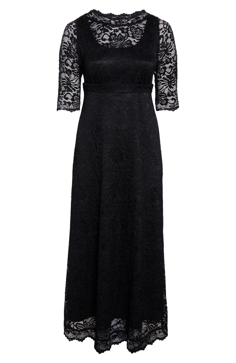 Kiyonna Leona Lace Evening Gown, Alternate, color, 