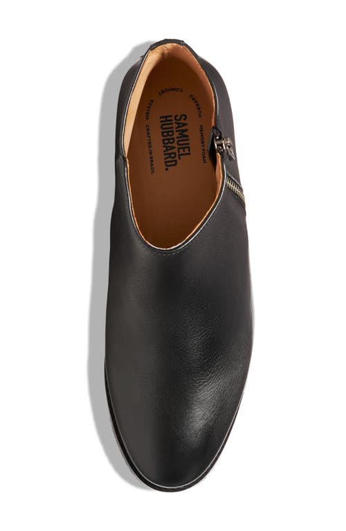 Samuel Hubbard Valencia Water Repellent Bootie In Black Leather