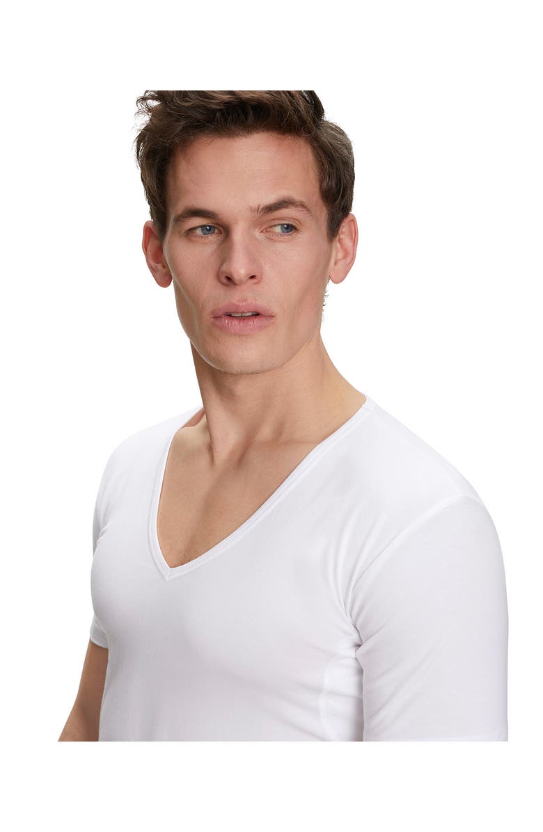 Falke Outlast Deep V-Neck T-Shirt, Alternate, color, White