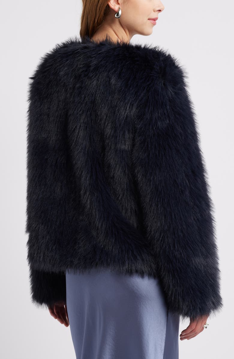 Open Edit Faux Fur Crop Jacket, Alternate, color,