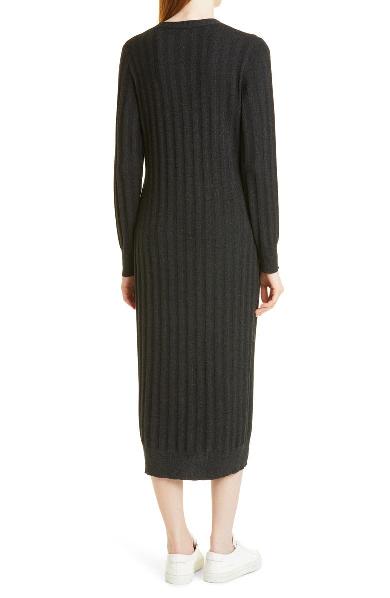 NAADAM Marled Silk & Cashmere Blend Long Sleeve Dress, Alternate, color,