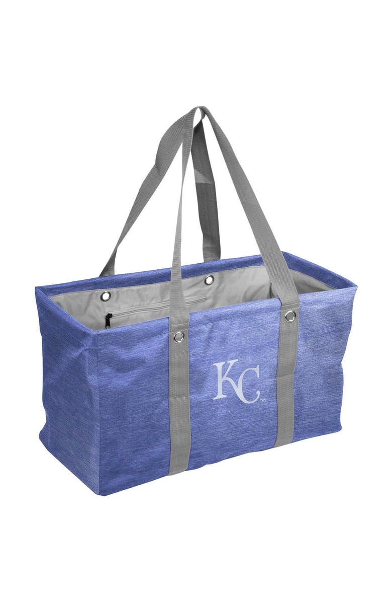 LOGO BRANDS Kansas City Royals Crosshatch Picnic Caddy Tote Bag, Main, color, Blue