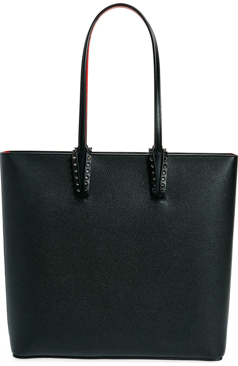 Christian Louboutin Cabata Leather Tote, Alternate, color, Black