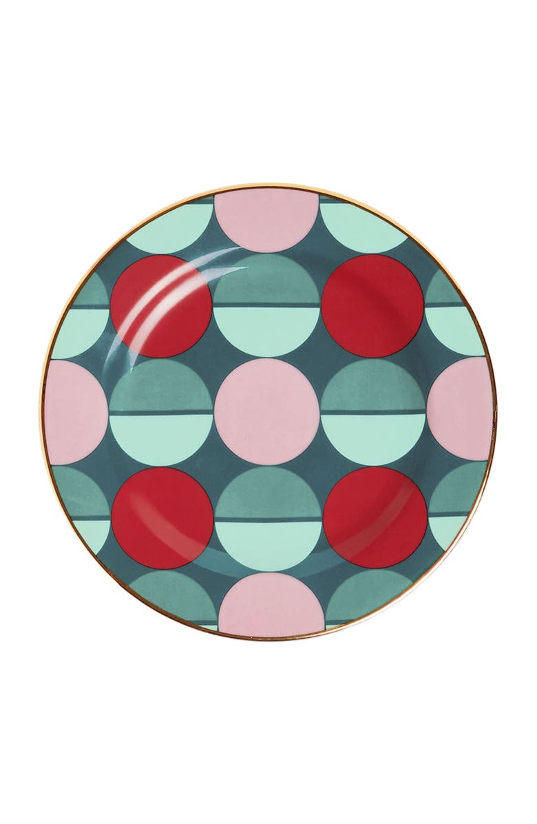 La DoubleJ Dessert Plates Set Of 2 Sfere Dark Green, Alternate, color, Sfere Dark Green