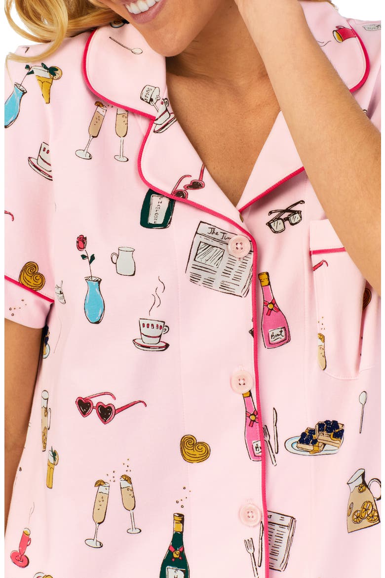 Classic Crop Pajamas, Alternate, color, LETS DO BRUNCH
