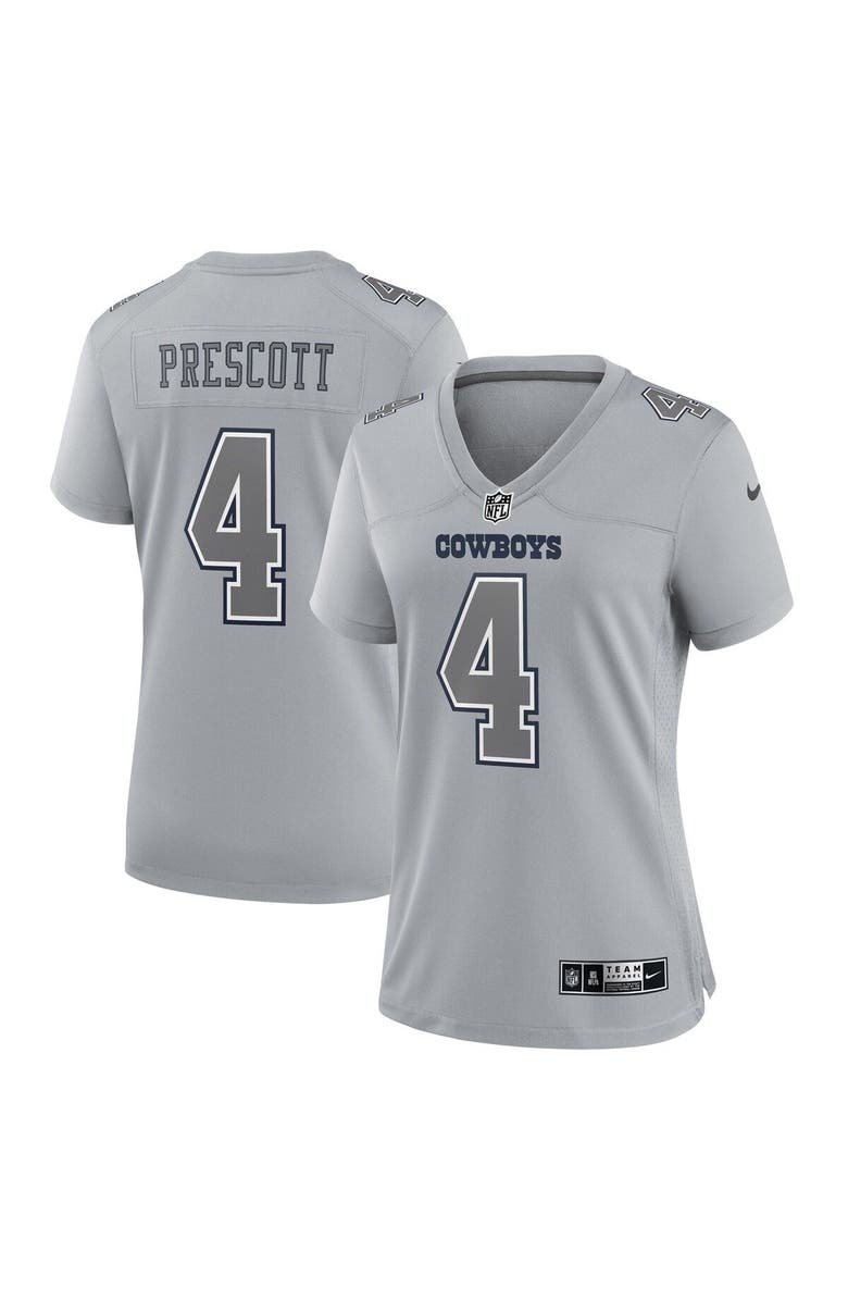 Nike Women's Nike Dak Prescott Gray Dallas Cowboys Atmosphere Fashion Game Jersey, Main, color, Gray