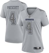 Nike Women's Nike Dak Prescott Gray Dallas Cowboys Atmosphere Fashion Game Jersey