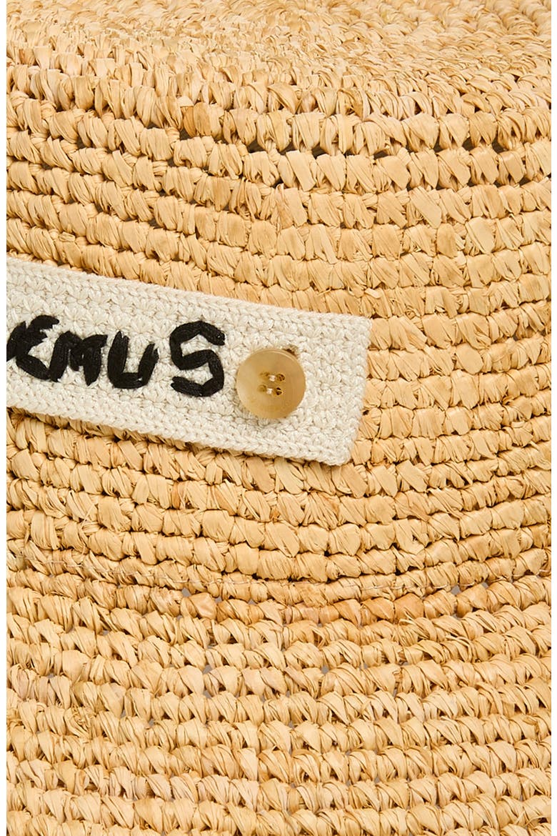 Le Bob Plage Raffia Bucket Hat, Alternate, color, NATURAL