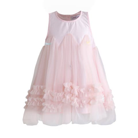 Genevieve Pleated Tulle Dress